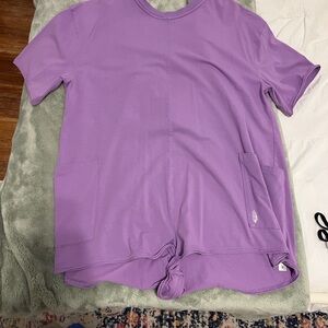 Purple Short Sleeve Top